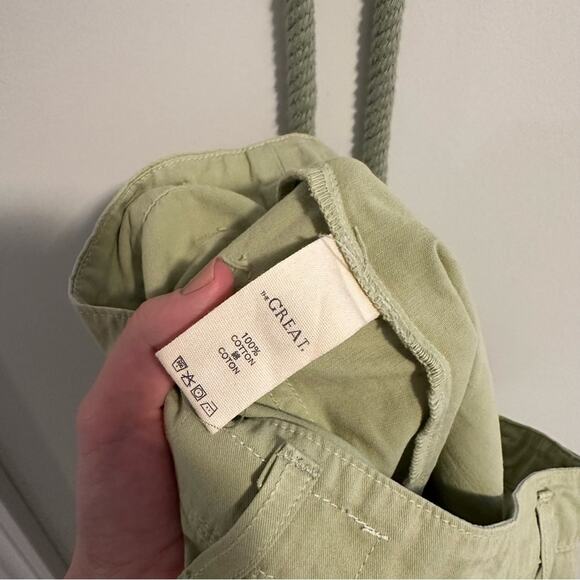 THE GREAT. Green Cotton Pants 30 - Picture 7 of 13